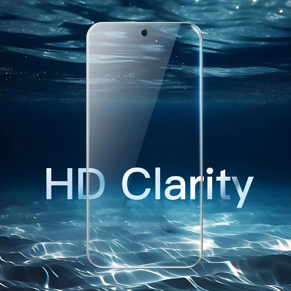 For Google Pixel 9 Pro HD Full Screen Protector Silk Printing Black Edge High Aluminium-silicon Glass Film - As Shown - 2