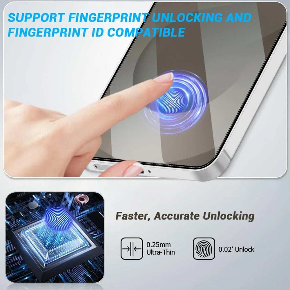 For Samsung Galaxy M55 5G HD Full Screen Protector Silk Printing Black Edge High Aluminium-silicon Glass Film - As Shown - 3
