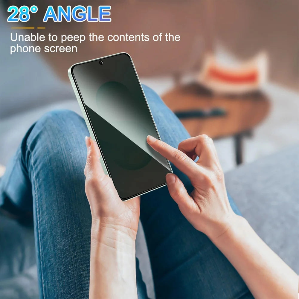 For Samsung Galaxy F15 5G Anti Spy Privacy Full Screen Protector Black Edge High Aluminium-silicon Glass Film - As Shown - 6