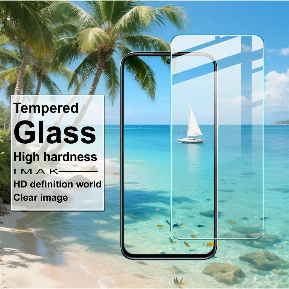IMAK H Series  Tempered Glass For Realme C85 5G  /  15x (India) 5G Screen Protector Shatter-Proof Protection (Not Complete Coverage) - 7
