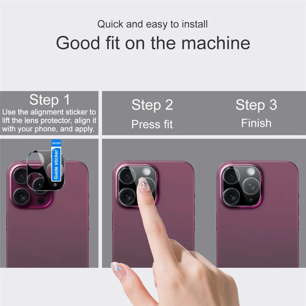 IMAK For Samsung Galaxy S26 Tempered Glass Full Cover Lens Film + Acrylic Cap (Black Version) - 6