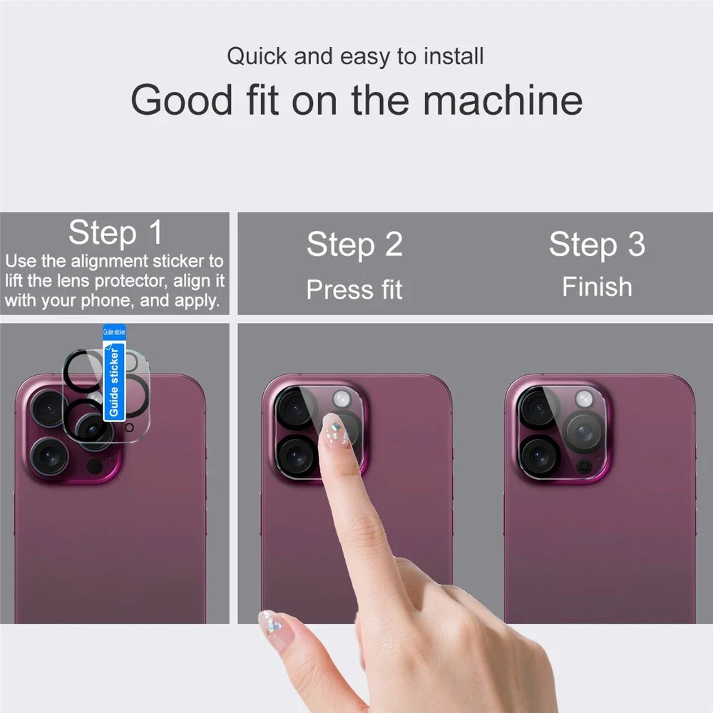 IMAK For Samsung Galaxy S26 Tempered Glass Camera Lens Protector Acrylic Lens Cap (Black Circle Design) - 6