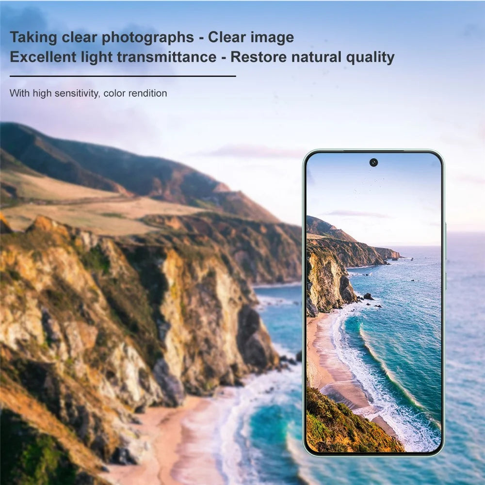 IMAK For vivo Y500 Pro 5G Tempered Glass Full Cover Camera Lens Protector with Self Positioning Frame (Black Version) - 7