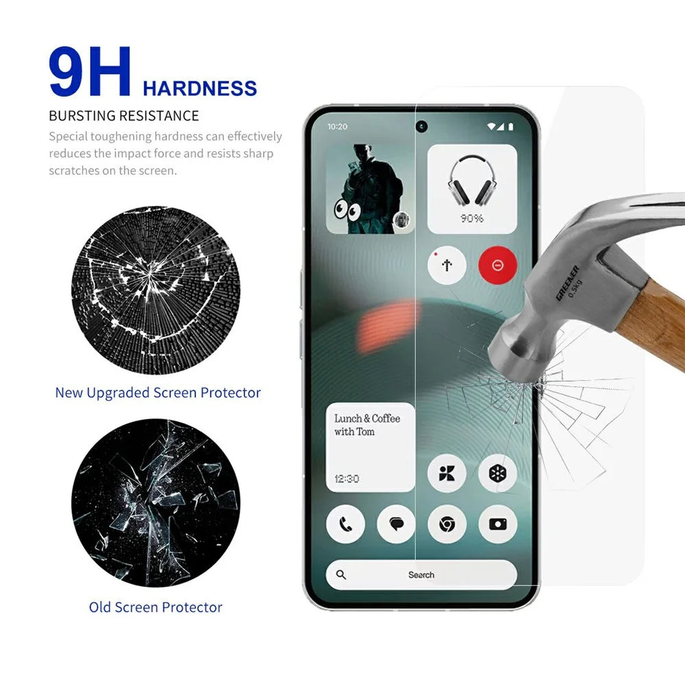 RURIHAI 10Pcs For Nothing Phone (3a) Lite 5G Screen Protector 0.26mm 2.5D Full Glue High Aluminium Silicon Glass Film (NOT Complete Covering) - 3