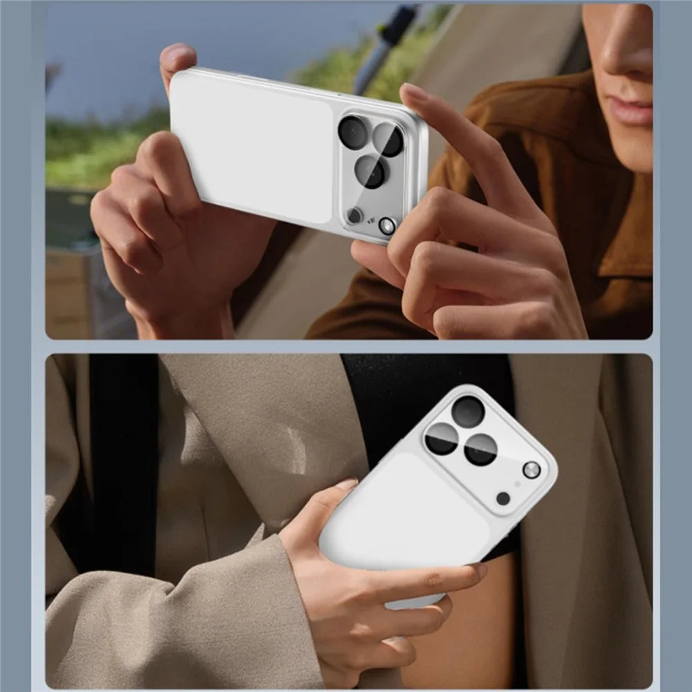 For iPhone 17 Pro Max Camera Lens Protector Black Ring Silk Printing Tempered Glass Acrylic Lens Film - 6