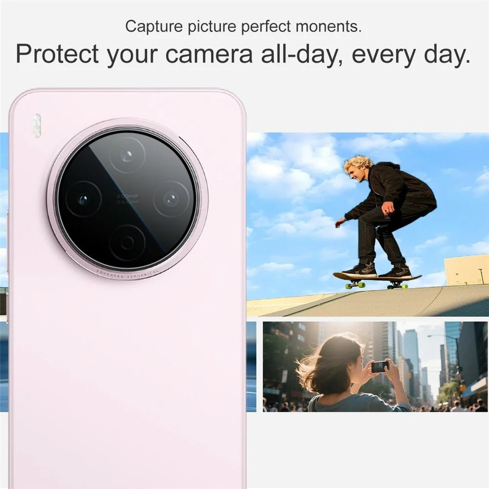 IMAK For vivo Y500 Pro 5G Camera Lens Protector Tempered Glass Full Cover Lens Film with Self Positioning Frame - 6
