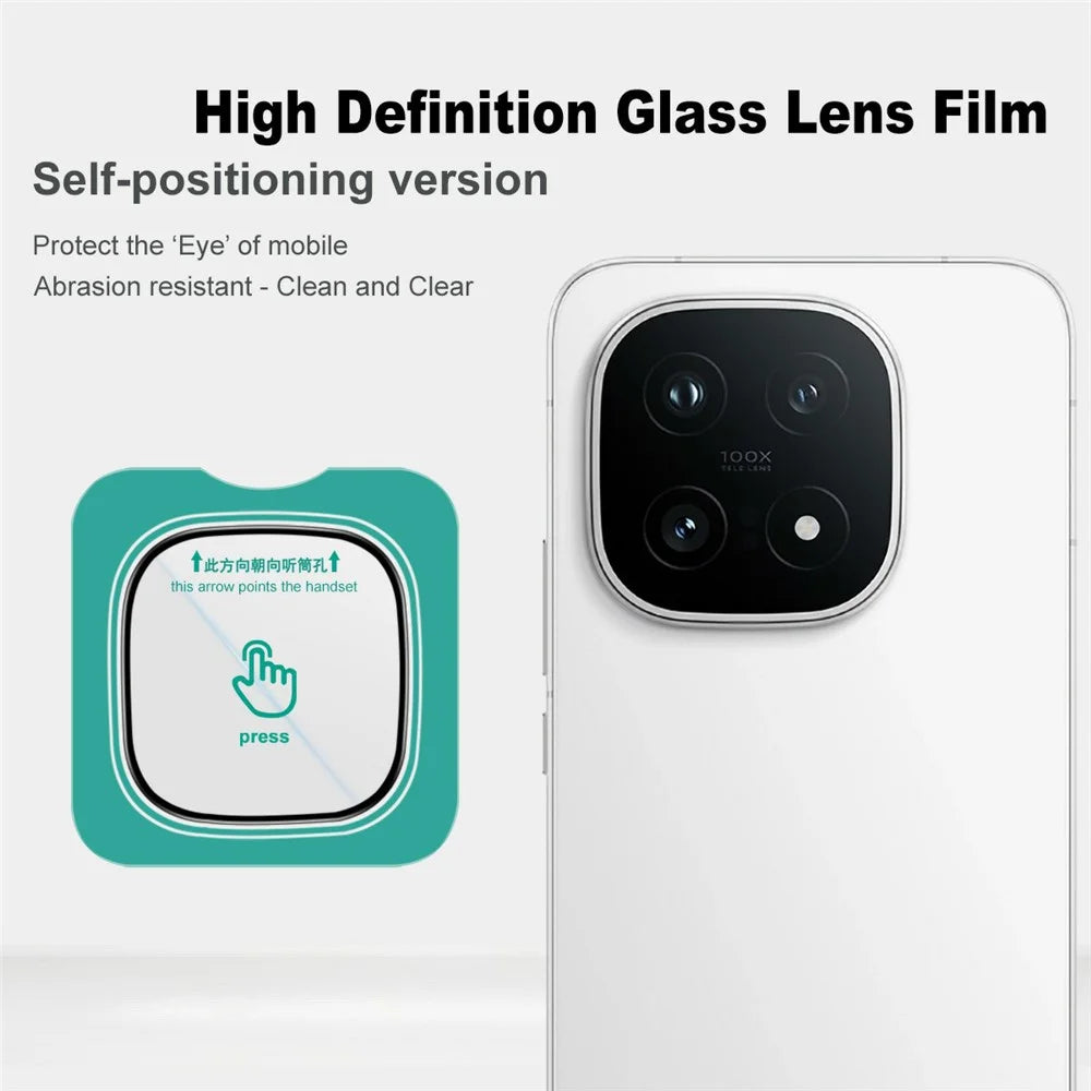 IMAK For vivo iQOO 15 5G Camera Lens Protector Tempered Glass Full Cover Lens Film with Self Positioning Frame - 3