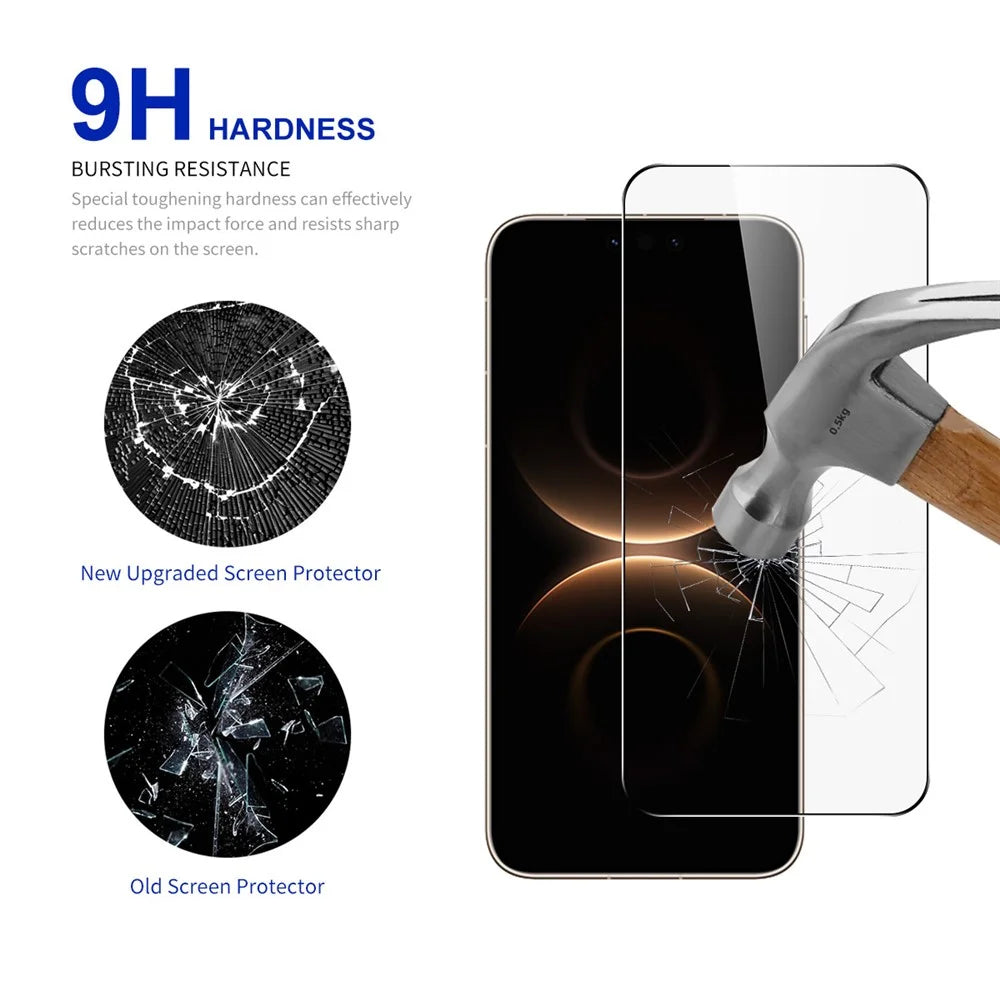 RURIHAI For Huawei Mate 80 Pro Max / Mate 80 RS Ultimate Full Screen Protector Secondary Hardening High Aluminium-Silicon Glass Film - 3
