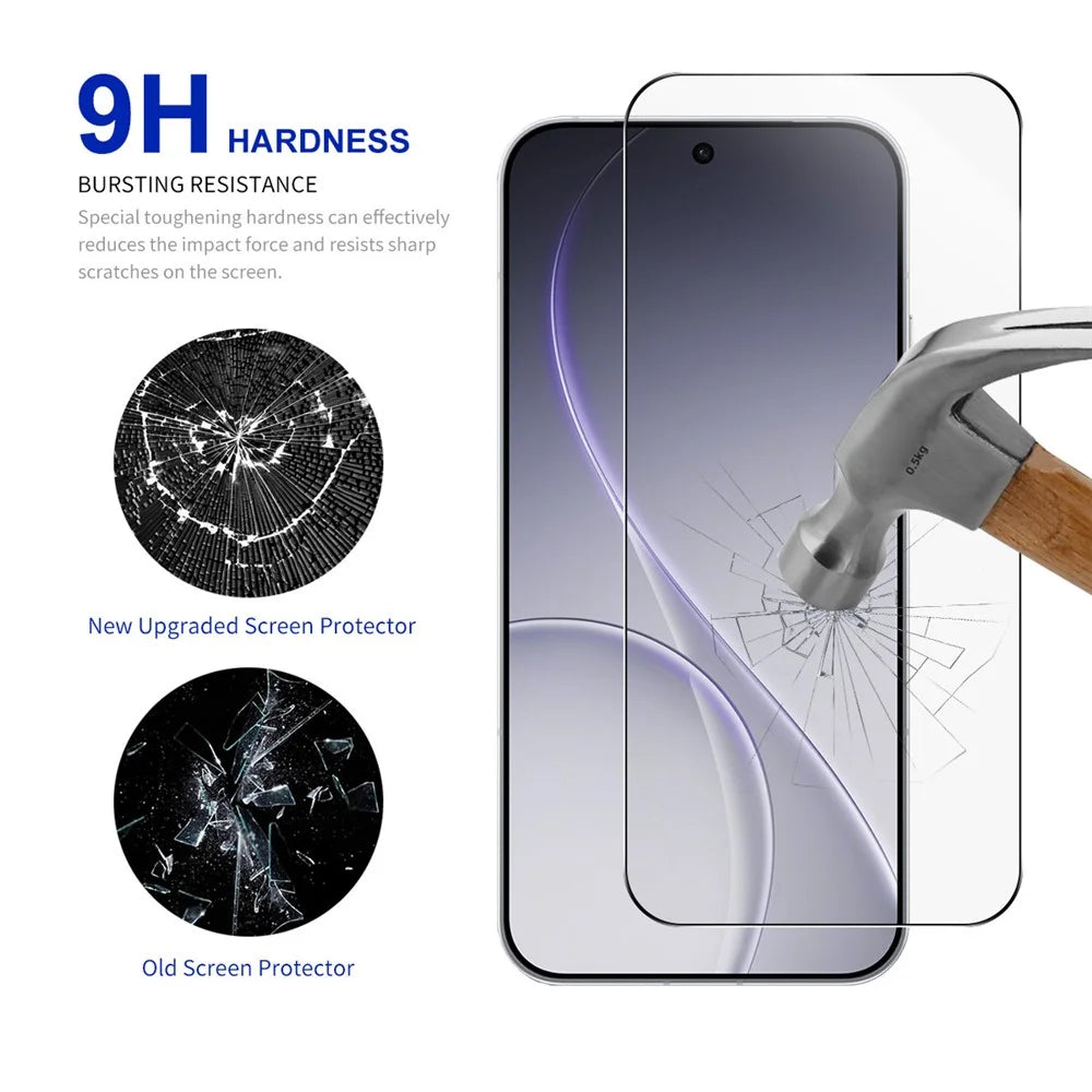 RURIHAI 10Pcs For Oppo Reno15 5G (Global) High Aluminium-Silicon Glass Film 0.26mm 2.5D Full Screen Protector - 3