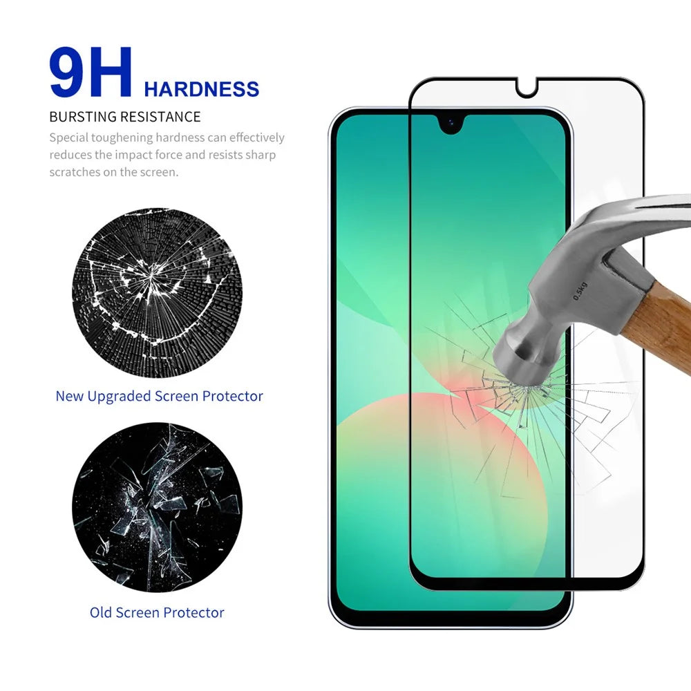 RURIHAI 10Pcs For Samsung Galaxy A27 5G High Aluminium-Silicon Glass Film 0.26mm 2.5D Full Screen Protector - 3