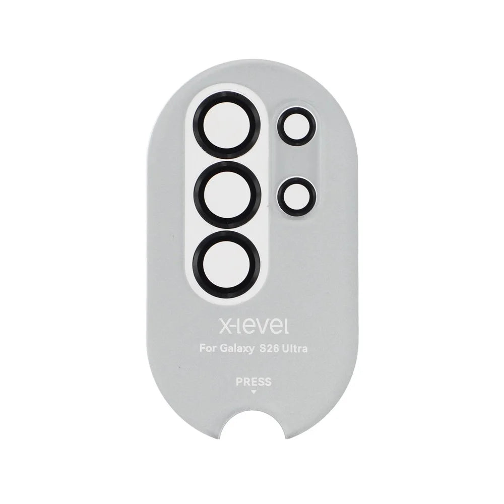 X-LEVEL AR Spotlight Series For Samsung Galaxy S26 Ultra Camera Lens Protector Set HD Individual Lens Film - Black - 1