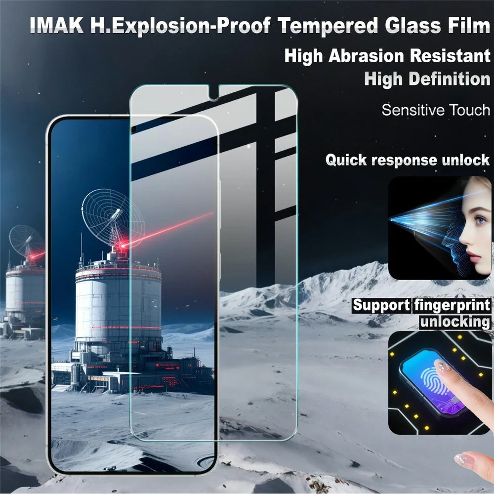 IMAK H Series For Samsung Galaxy S26 Screen Protector Tempered Glass Film (Not Complete Coverage) (Fingerprint Unlock) - 2