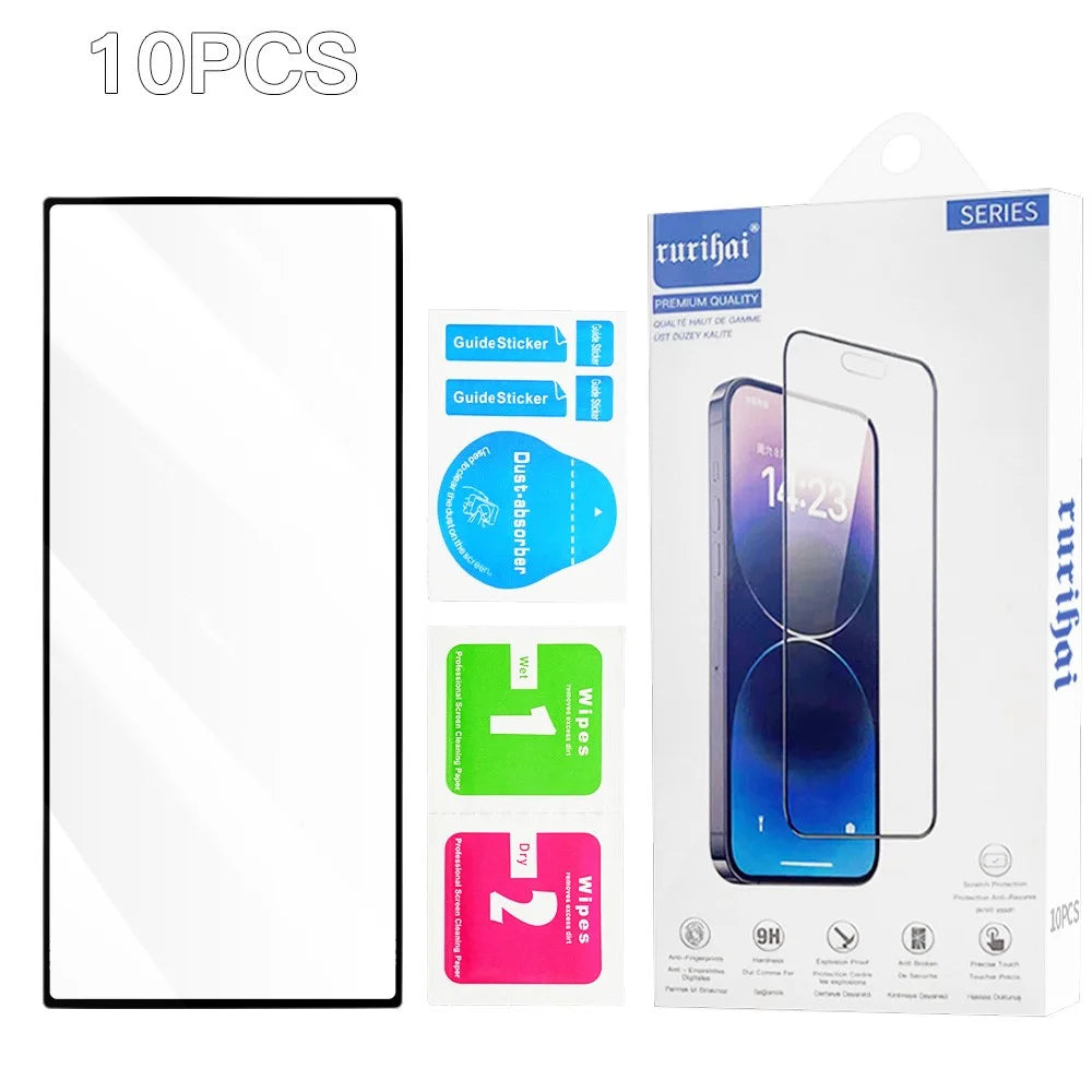 RURIHAI 10Pcs For Samsung Galaxy Z TriFold 5G High Aluminium-Silicon Glass Film Full Glue 0.26mm 2.5D Full Screen Protector - 7