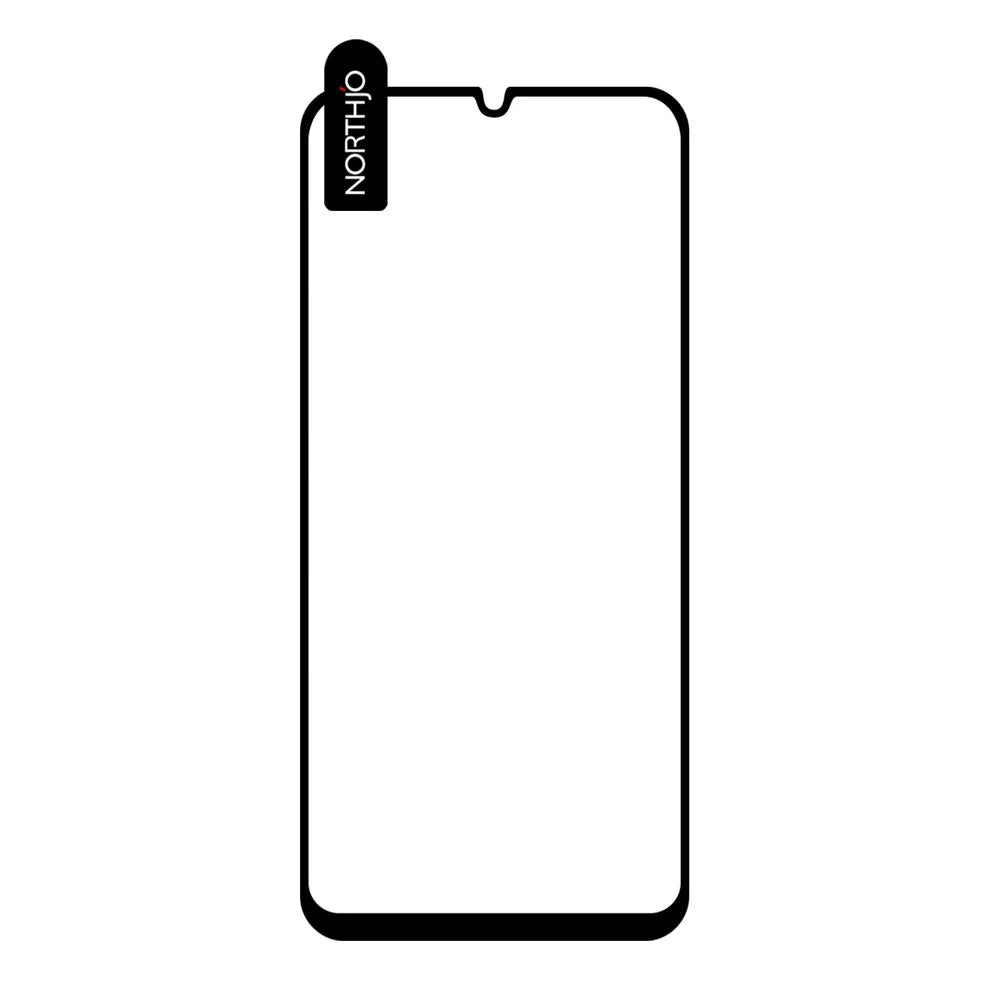 NORTHJO 2Pcs A+ For Samsung Galaxy A27 5G Screen Protector Full Coverage 0.3mm 2.5D High Aluminum-silicon Glass Silk Printing Film - 3
