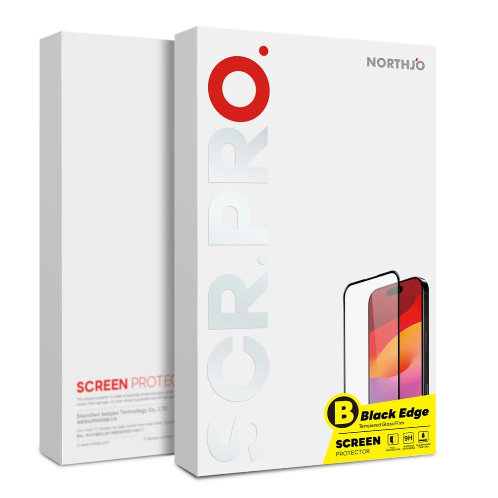 NORTHJO 2Pcs A+ For Samsung Galaxy A27 5G Screen Protector Full Coverage 0.3mm 2.5D High Aluminum-silicon Glass Silk Printing Film - 4