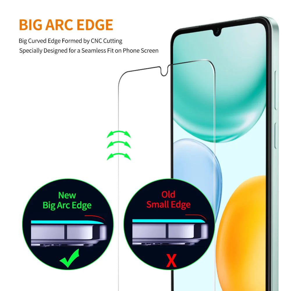 ENKAY HAT PRINCE For Honor X5c 4G / Honor X5c Plus 4G 2Pcs Screen Protector   9H Clear High Aluminum-Silicon Glass Film - Transparent - 4