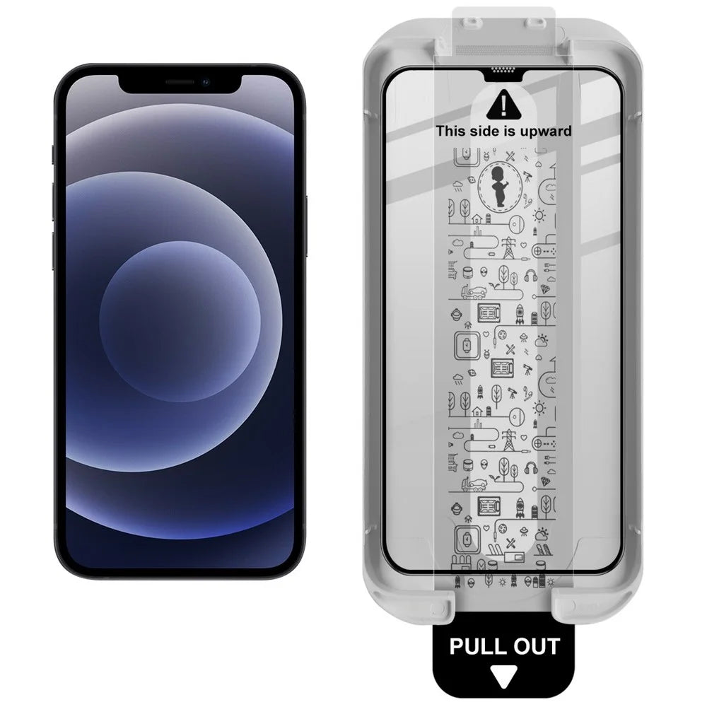 IMAK For iPhone 12 Pro Max Tempered Glass Full Screen Protector Full Glue Film with Dust-free Installation Tool - 2