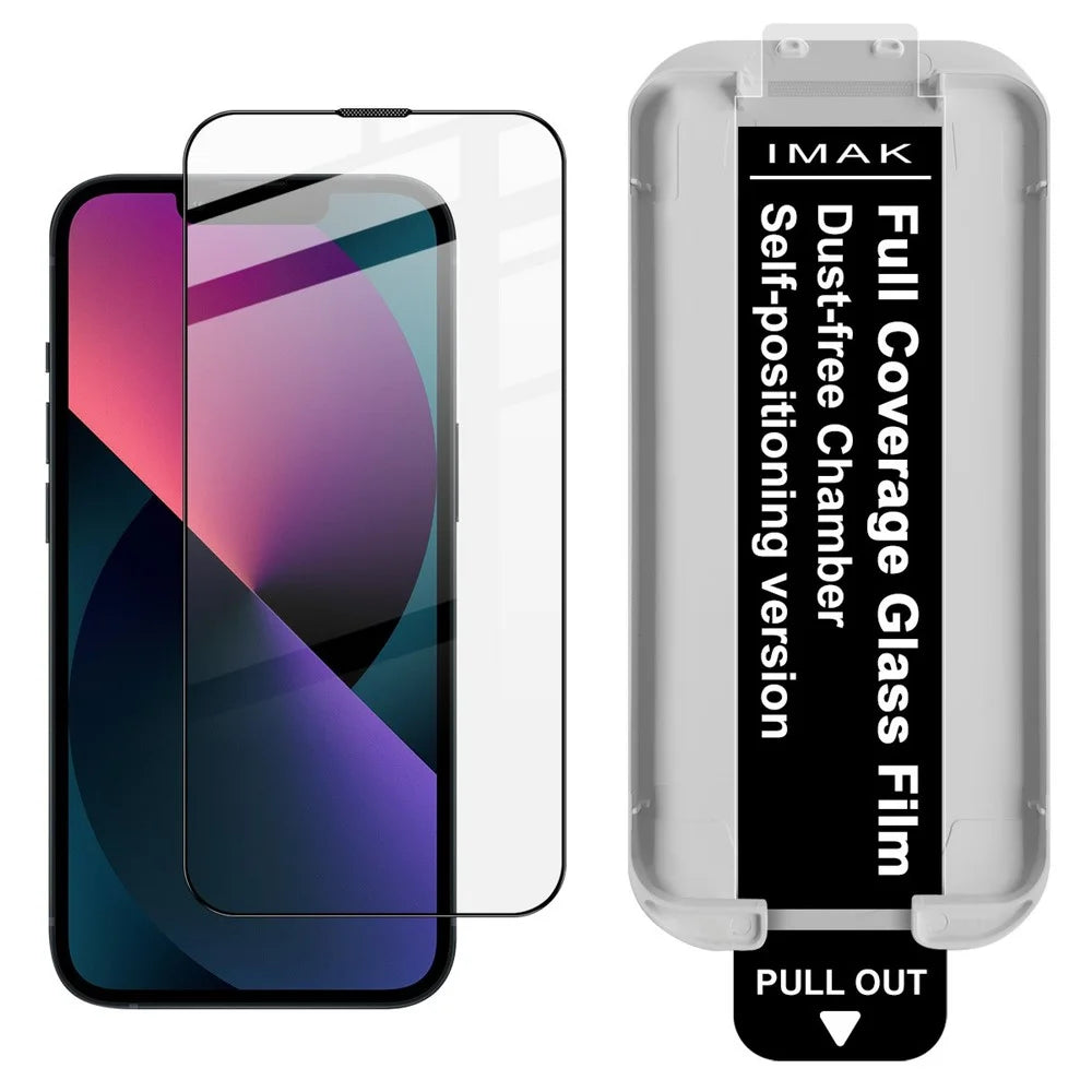 IMAK 3Pcs For iPhone 13 Pro Max Tempered Glass Full Screen Protector Full Glue Film with Dust-free Installation Tool - 2