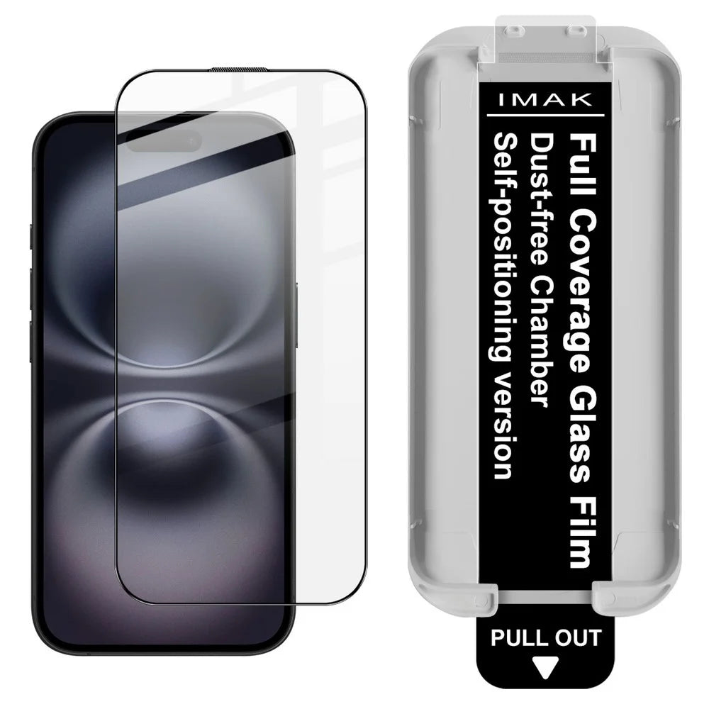 IMAK 3Pcs For iPhone 17 Tempered Glass Full Screen Protector Full Glue Film with Dust-free Installation Tool - 2