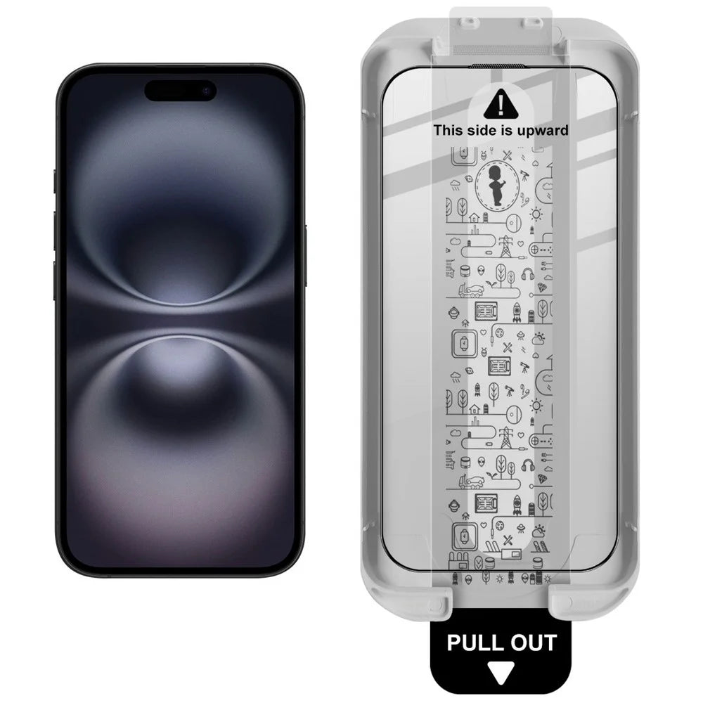 IMAK 3Pcs For iPhone 17 Tempered Glass Full Screen Protector Full Glue Film with Dust-free Installation Tool - 3