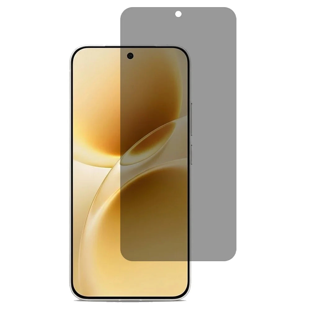 For vivo S50 5G Anti Spy Full Screen Protector Arc Edge Full Glue High Aluminium-silicon Glass Film (Fingerprint Unlock) - 1
