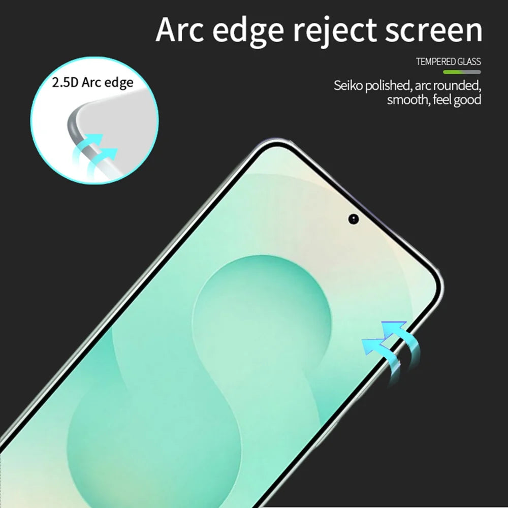MOFI For Samsung Galaxy S26 Screen Protector  9H Full Glue Full Coverage High Aluminum-Silicon Glass Film - Black - 2