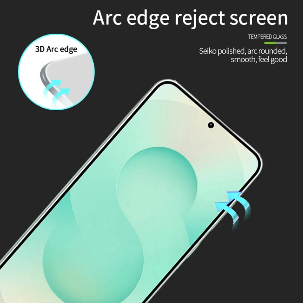 MOFI For Samsung Galaxy S26 Screen Protector  9H 3D Curved Full Glue Full Coverage Tempered Glass Film - Black - 2