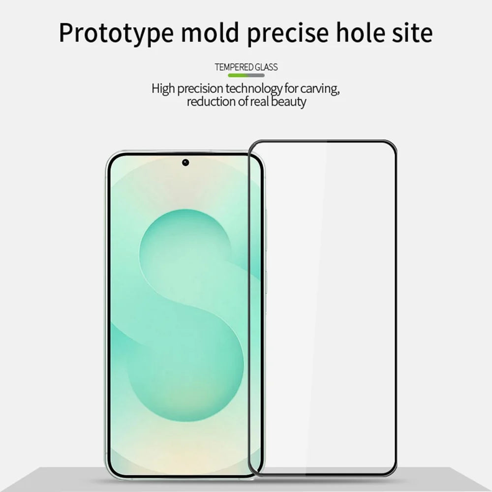 PINWUYO For Samsung Galaxy S26 Tempered Glass Film  Explosion-proof 9H 3D Full Glue Full Screen Protector - Black - 3