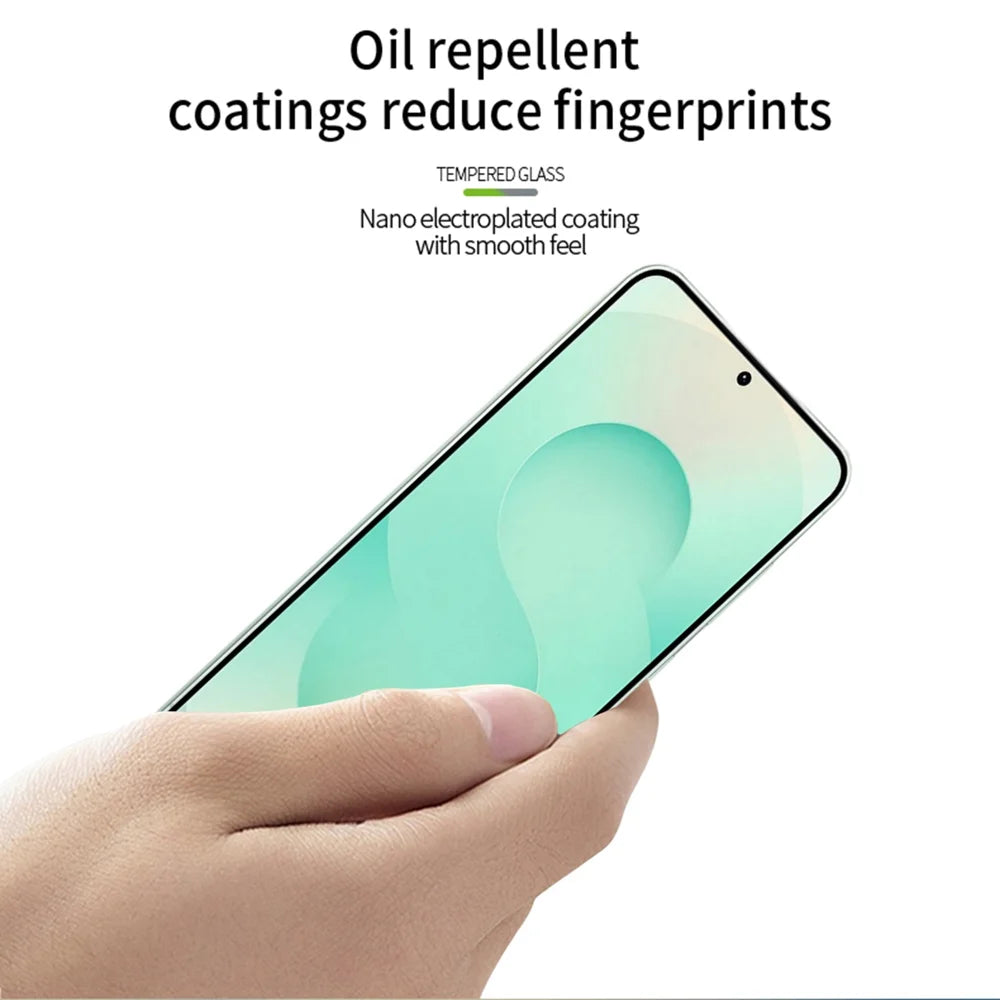 PINWUYO For Samsung Galaxy S26 Tempered Glass Film  Explosion-proof 9H 3D Full Glue Full Screen Protector - Black - 4