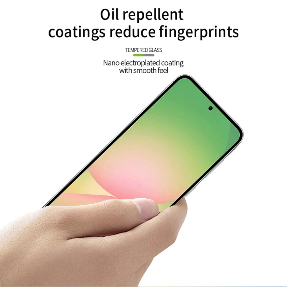 PINWUYO For Samsung Galaxy A37 5G / Galaxy A57 5G Tempered Glass Film  Explosion-proof 9H 3D Full Glue Full Screen Protector - Black - 4