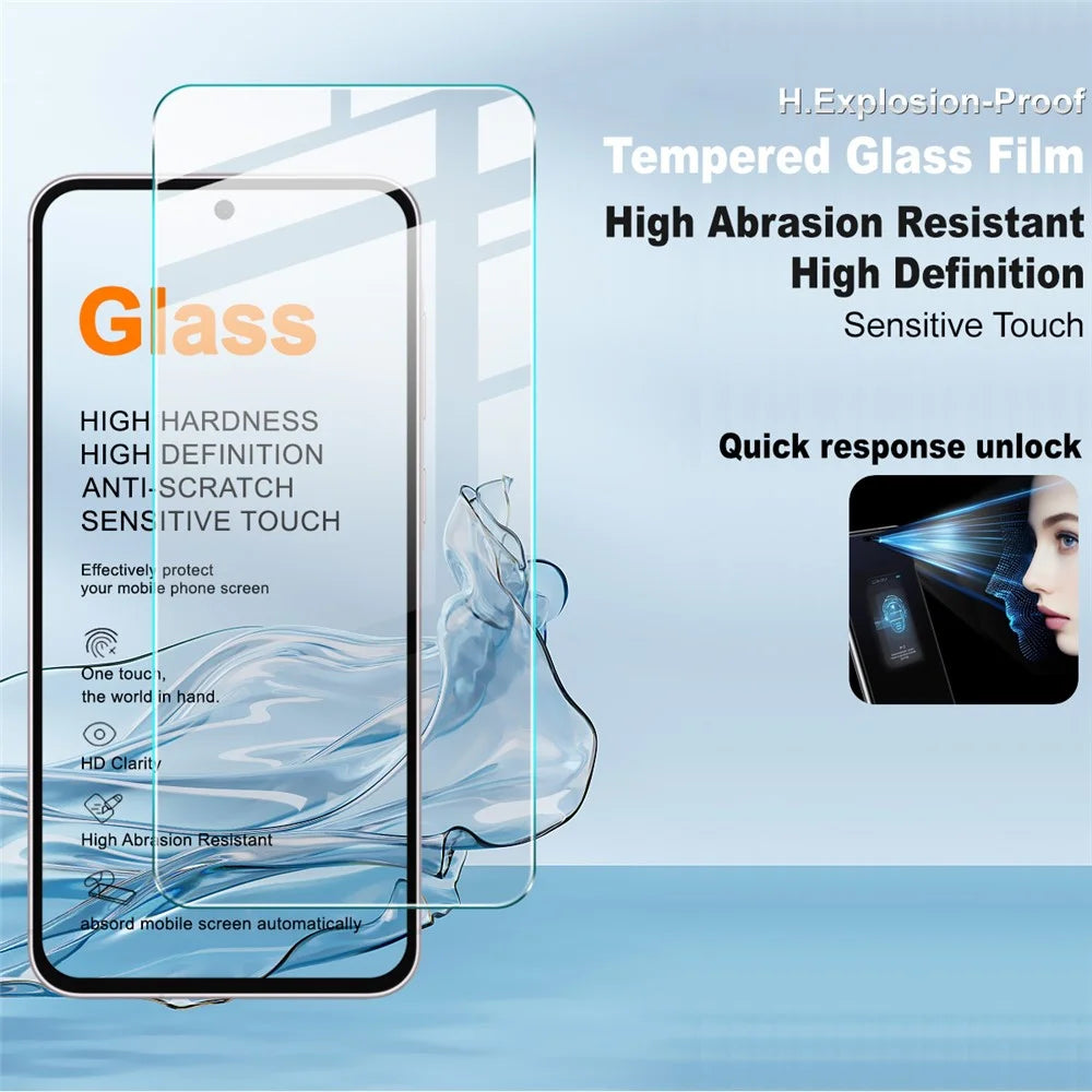 IMAK H Series For Samsung Galaxy M47 5G / A27 5G Tempered Glass Screen Protector Shatter-Proof Protection (Not Complete Coverage) - Transparent - 3