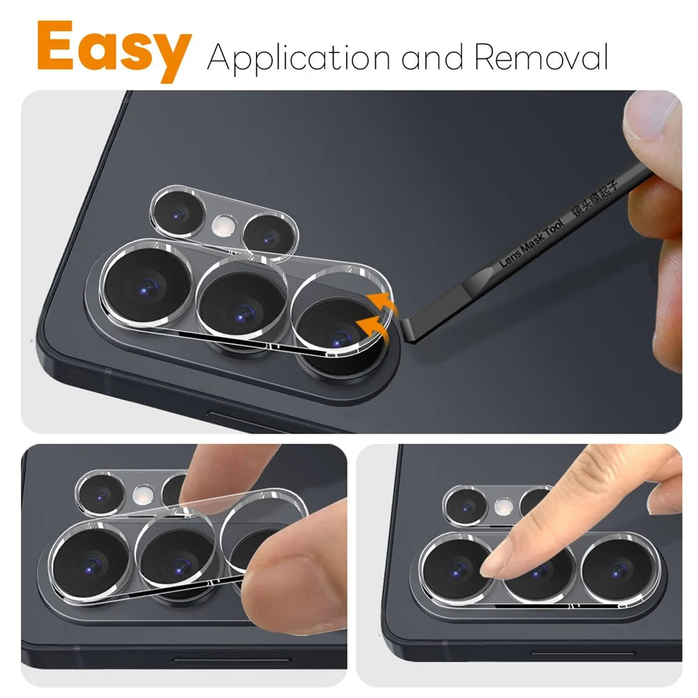 NORTHJO For Samsung Galaxy S26 Ultra Camera Lens Protector Tempered Glass HD Clear 3D Full Coverage - 4