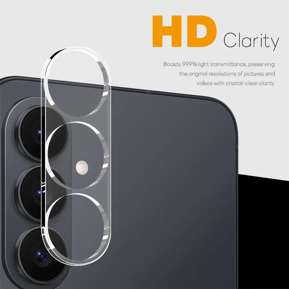 NORTHJO 2Pcs For Samsung Galaxy S26 Tempered Glass Camera Lens Protector Clear 3D Integrated Full Coverage - 2