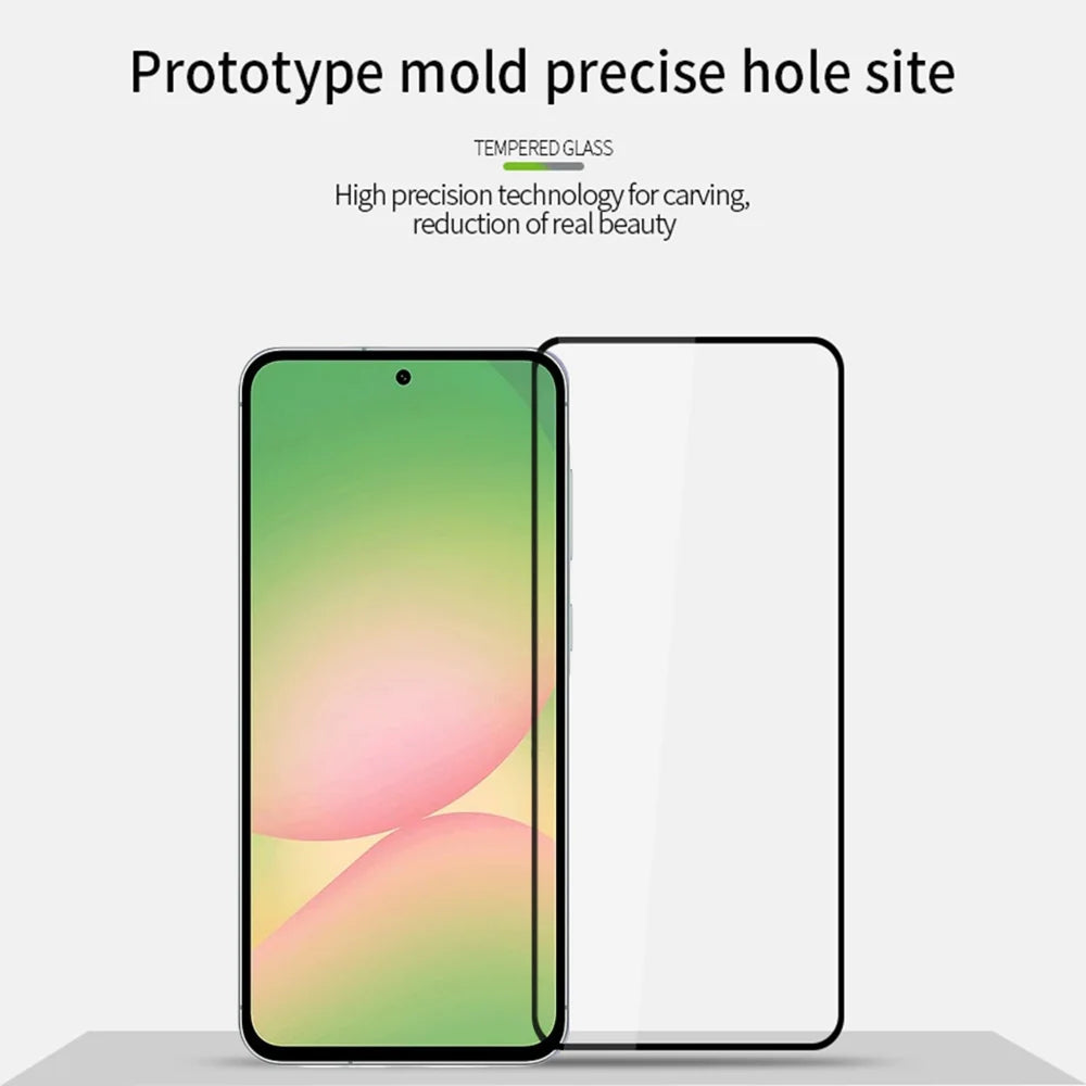 MOFI For Samsung Galaxy A57 5G Screen Protector  9H Full Glue Full Coverage High Aluminum-Silicon Glass Film - Black - 3