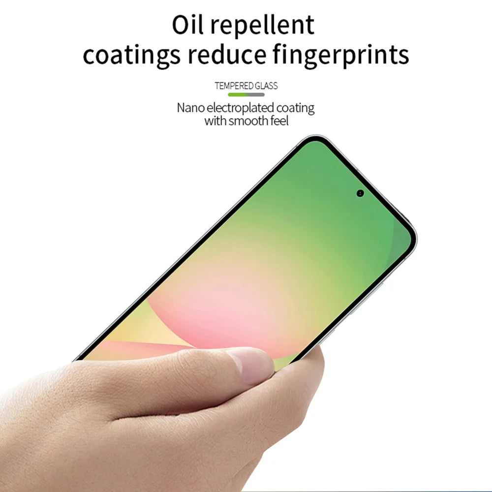 MOFI For Samsung Galaxy A57 5G Screen Protector  9H Full Glue Full Coverage High Aluminum-Silicon Glass Film - Black - 4