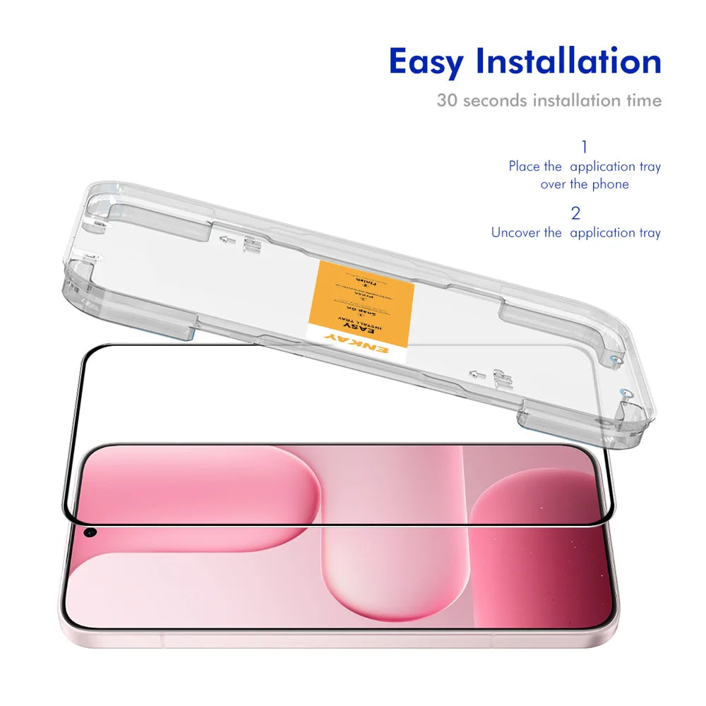 ENKAY HAT PRINCE For Honor 400 Smart 4G HD Clear Film   Full Coverage Full Glue Tempered Glass Screen Protector with Installation Tool - Transparent - 2
