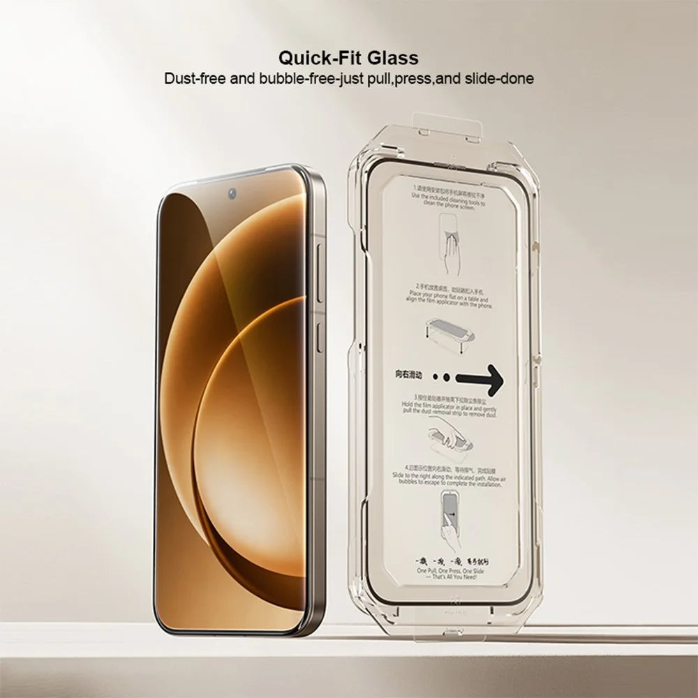 XUNDD XDTG-004 For OnePlus 15 5G Full Screen Protector Full Glue 0.25MM 2.5D HD High Aluminium-Silicon Glass Film (Fingerprint Unlock) - 2