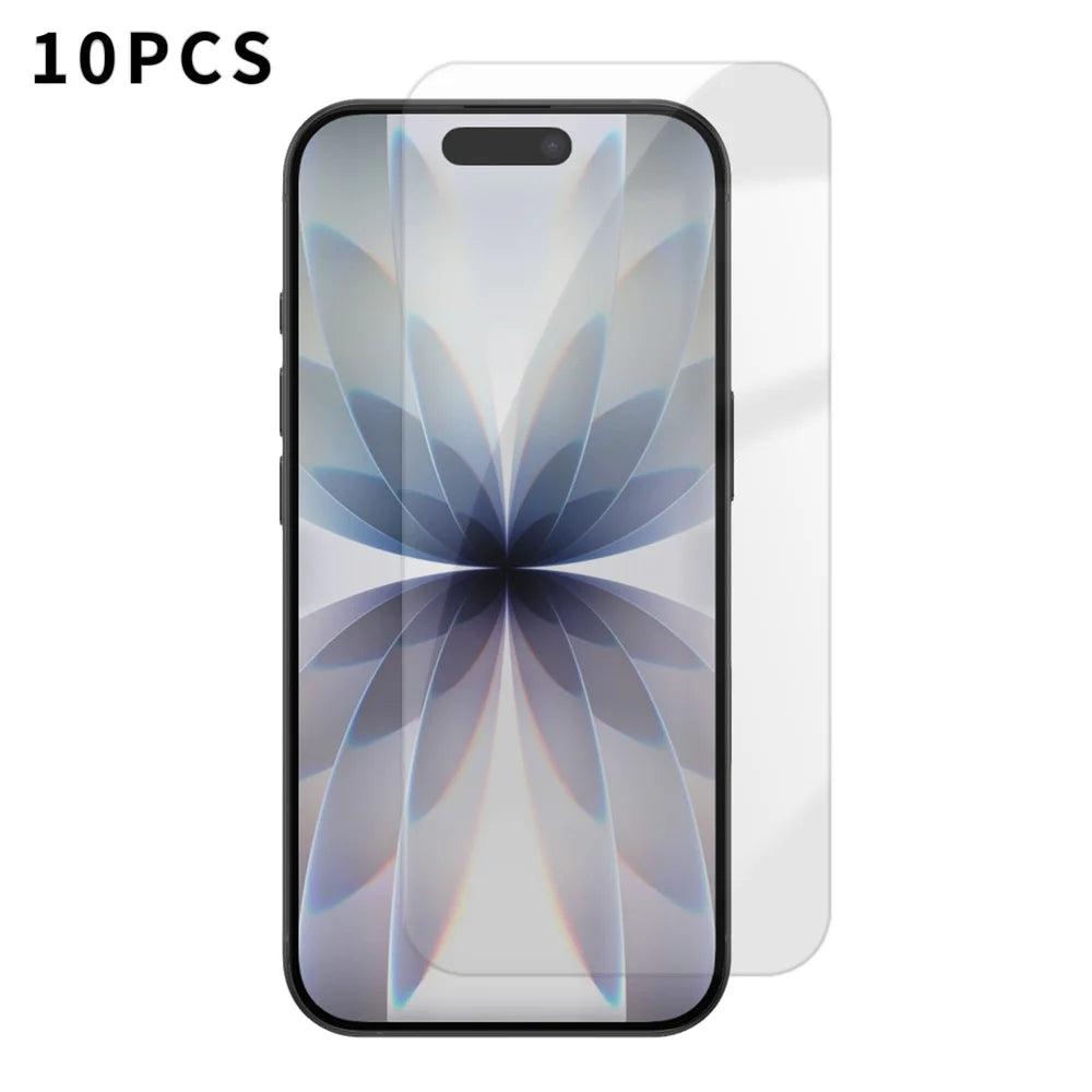 For iPhone 17 10Pcs HD Screen Protector High Aluminium-silicon Anti-fingerprint Tempered Glass Film (Not Complete Covering) - As Shown - 1