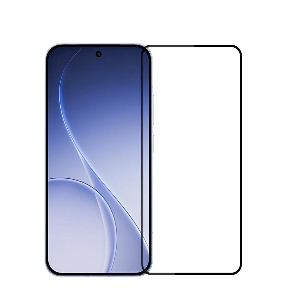 MOFI For Oppo Reno15c 5G (China) / Oppo Reno15 5G (Global) Screen Protector  9H Full Glue Full Coverage High Aluminum-Silicon Glass Film - Black - 1
