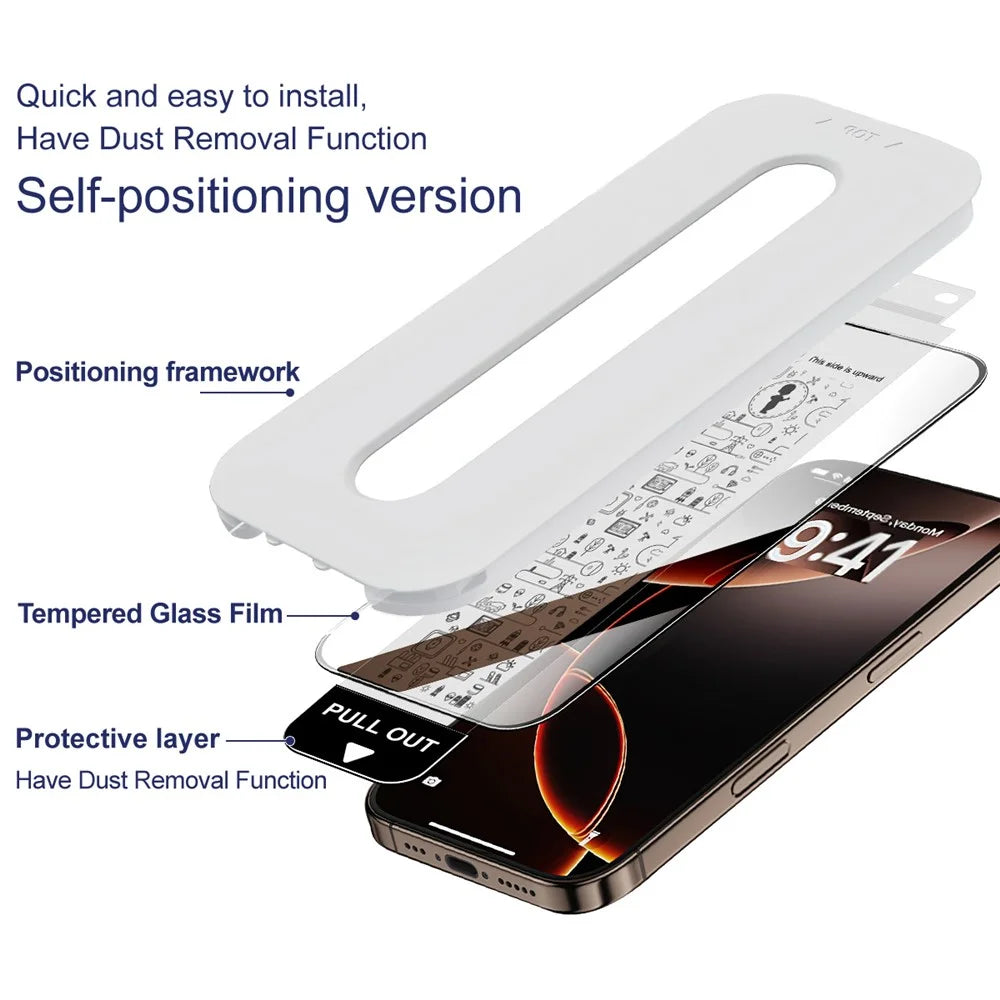 IMAK For ZTE nubia RedMagic 11S Pro+ 5G / 11S Pro 5G / 11 Pro 5G / 11 Pro+ 5G Tempered Glass Full Screen Protector Full Glue Film with Dust-free Installation Tool (Fingerprint Unlock) - Black - 6
