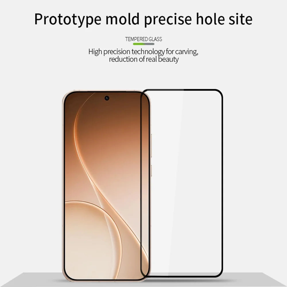 PINWUYO For Oppo Reno15 Pro 5G (China) / Oppo Reno15 Pro Max 5G (Global) Tempered Glass Film  JK Series-2 9H Full Glue Full Screen Protector - Black - 3