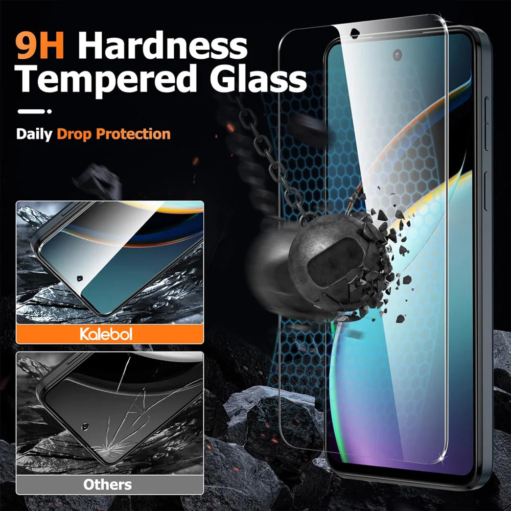 For Motorola Moto E14 4G 10Pcs HD Screen Protector High Aluminium-silicon Anti-fingerprint Tempered Glass Film (Not Complete Covering) - As Shown - 5