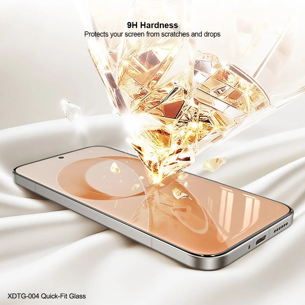 XUNDD XDTG-004 For Samsung Galaxy A27 5G Full Screen Protector Full Glue 0.33MM 2.5D HD High Aluminium Silicon Glass Film with Dust Removal Tool - Transparent - 2