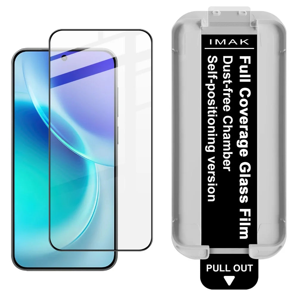 IMAK 3Pcs For  vivo X300 Pro 5G Tempered Glass Full Screen Protector Full Glue Film with Dust-free Installation Tool (Fingerprint Unlock) - 2