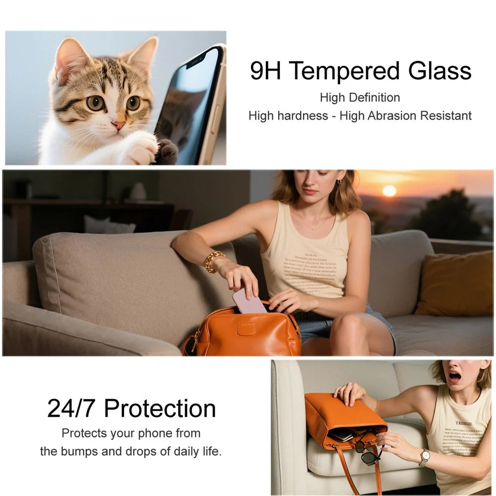IMAK 3Pcs Tempered Glass For vivo Y300 GT 5G  /  iQOO Z10 Turbo 5G  /  iQOO Z10 Turbo Pro 5G Full Screen Protector Full Glue Film with Dust-free Installation Tool (Fingerprint Unlock) - 6