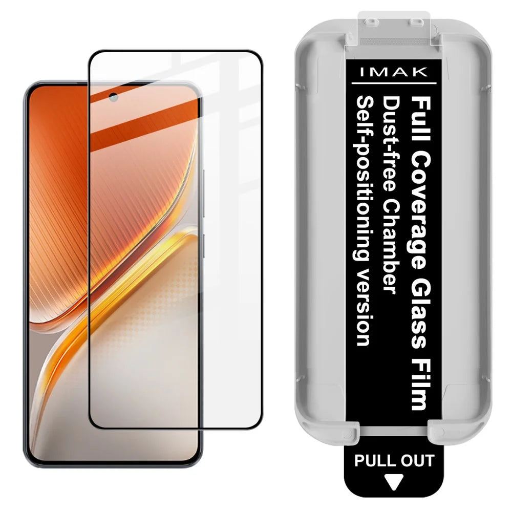 IMAK Tempered Glass For vivo iQOO Neo10 5G  /  iQOO Neo10 Pro 5G Full Screen Protector Full Glue Film with Dust-free Installation Tool (Fingerprint Unlock) - 1