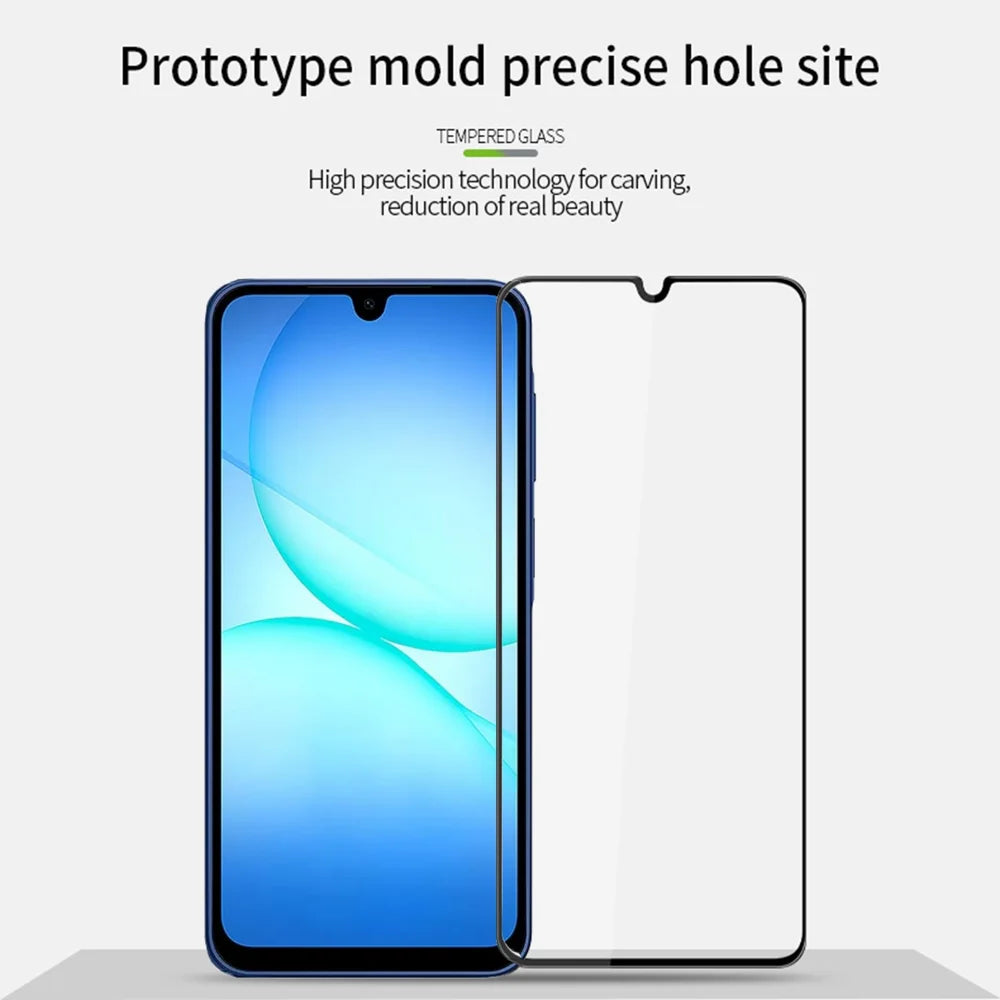 PINWUYO For Samsung Galaxy A27 5G Tempered Glass Film  Explosion-proof 9H 3D Full Glue Full Screen Protector - Black - 3