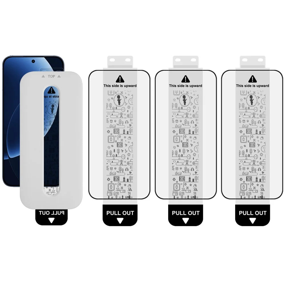 IMAK 3Pcs Tempered Glass For Realme GT 8 5G  /  GT 8 Pro 5G Full Screen Protector Full Glue Film with Dust-free Installation Tool (Fingerprint Unlock) - 1