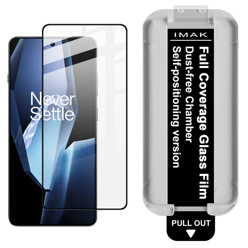 IMAK 3Pcs Tempered Glass For OnePlus 13R 5G  /  Ace 5 5G  /  Ace 5 Pro 5G Full Screen Protector Full Glue Film with Dust-free Installation Tool (Fingerprint Unlock) - 2