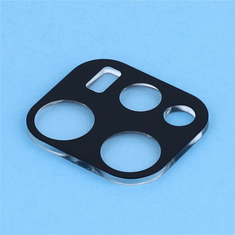 2Pcs For Oppo Reno15 5G (Global) / Reno15c 5G (China) Full Coverage Camera Lens Protector Silk Printing Tempered Glass Lens Film 3D Arc Edge - Black - 3